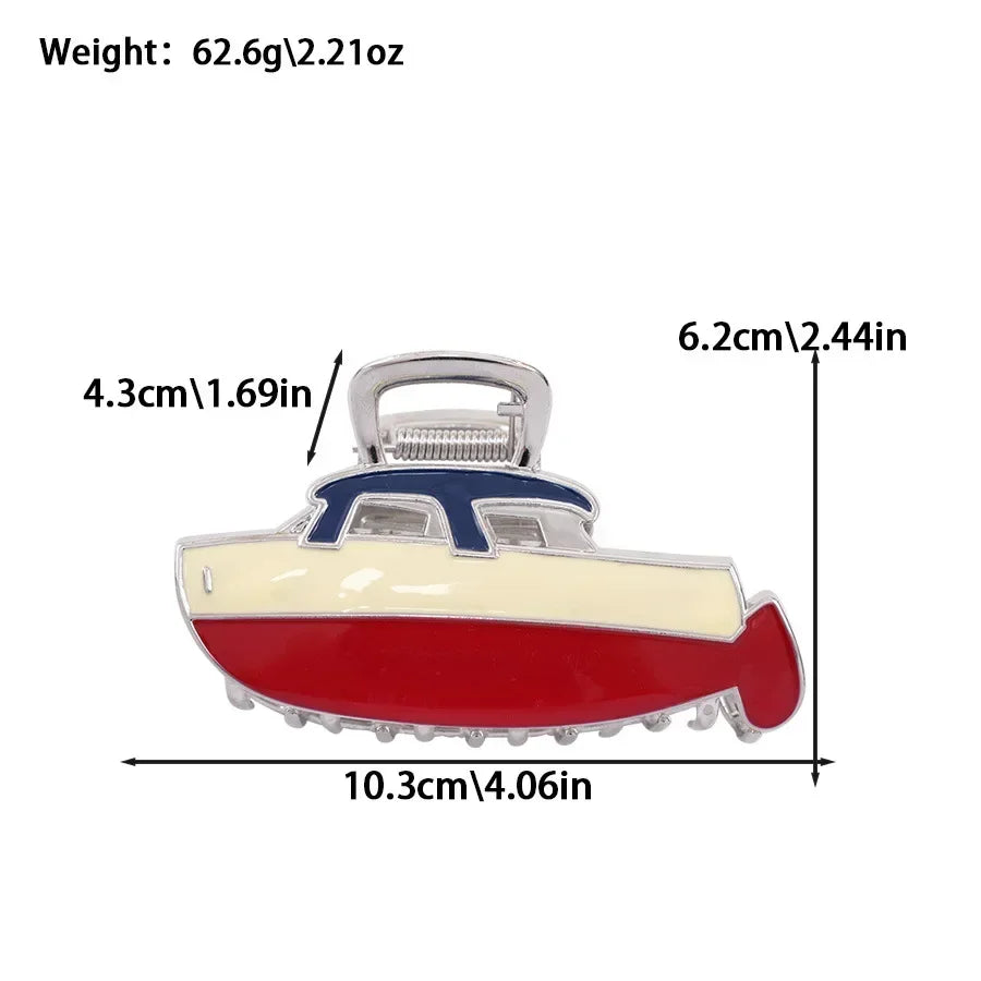 2025 Cute Creative Cartoon Hair Claw Boat Dragon Large Hair Claws Japanese Cat Fashion Claw Clip Hair Accessories for Women