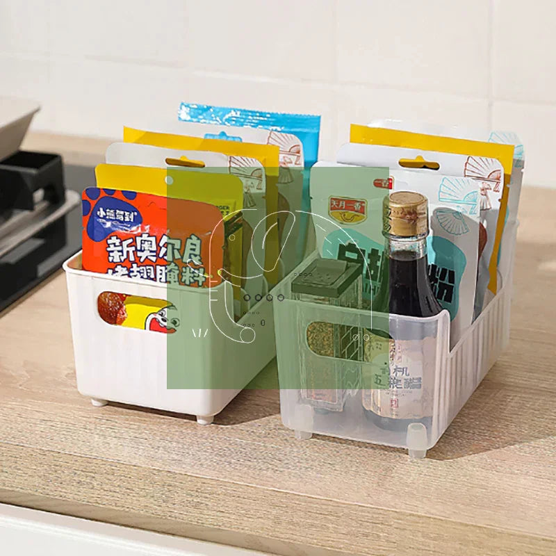 Plastic Food Packet Organizer Bins for Kitchen Drawer Storage Snack Bags Sugar Packets Dividers Fridge Cabinet Seasoning Holders