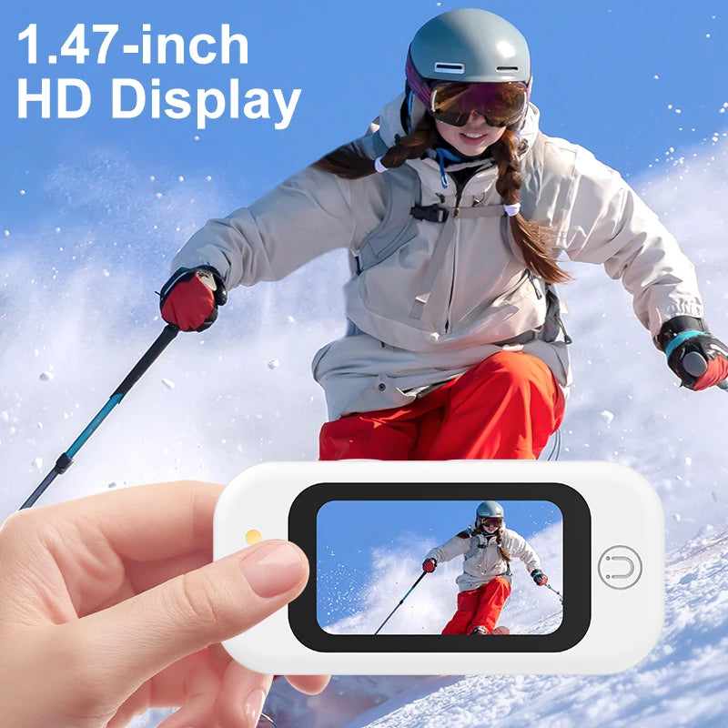 4K Thumb Camera Ultra-HD Action Camera Vlogging Image Stabilization First-Person View Cycling Chest-Mounted Camera