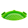 Pasta Fruit Vegetable Colander Silicone Clip-on Pan Pot Strainer Universal Heat Resistant Pasta Pot Strainer Kitchen Gadgets