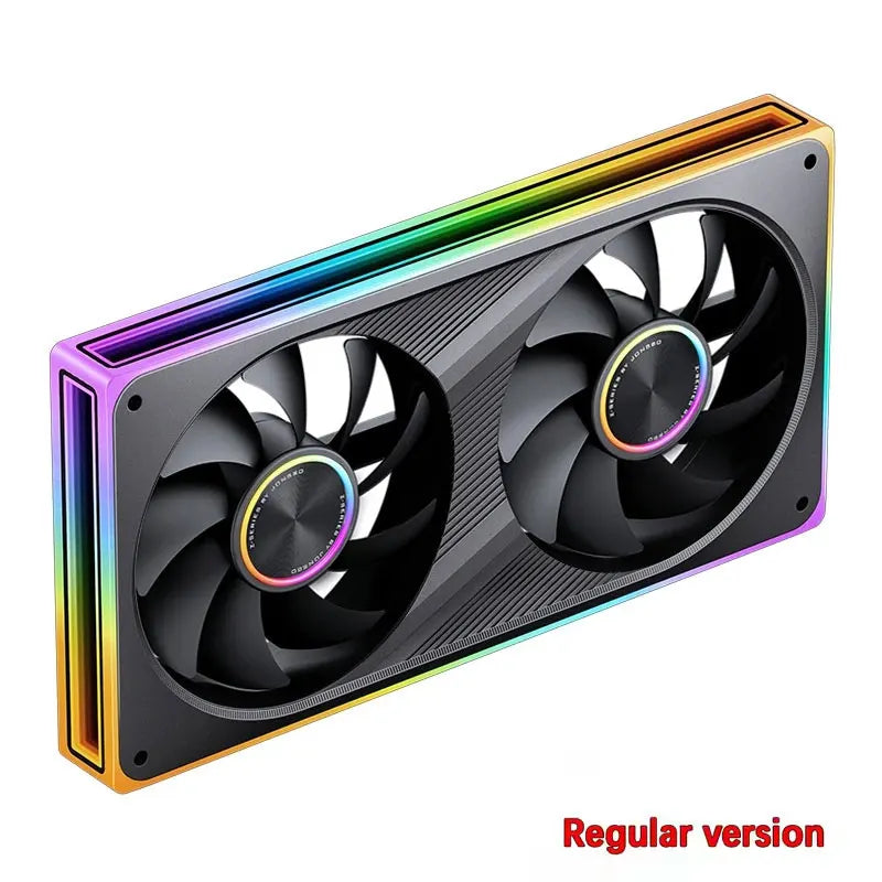 JONSBO ZE-120/240/360 120mm ARGB Case Fan, Infinity Mirror RGB, PWM Fan, MB Sync, Aluminum CD Pattern Hub Badge