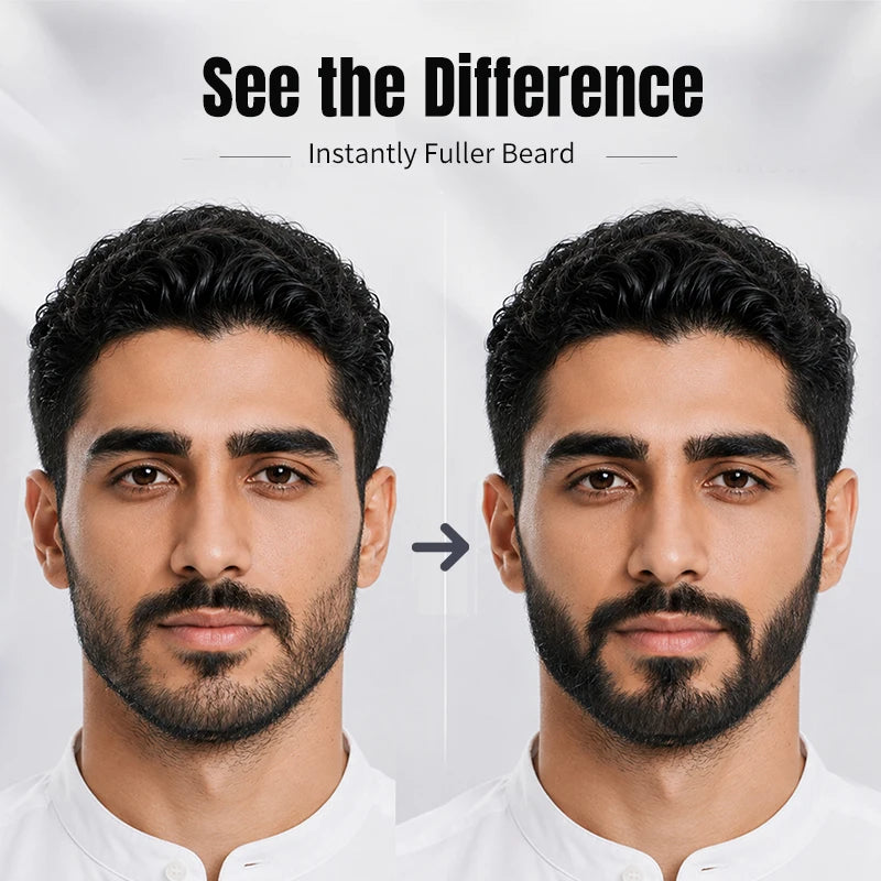 Waterproof Beard Pen Beard  Filler Pencil And Brush Beard Enhancer  Lasting Repair Moustache Coloring Shaping Tools Hair Pencil