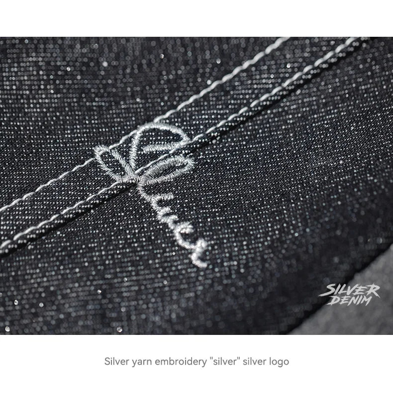 Maden Vintage 13OZ Sliver Denim Jeans for Men Selvedge Raw Denim Autumn Mid-waisted Straight Pants Male Versatile Trousers