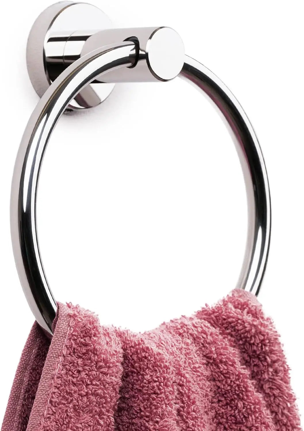Towel Ring,Modern Hand Towel Holder for Wall,SUS304 Stainless Steel Bathroom Towel Rack, Round Bathroom Towel Hanger ,Towel Rack