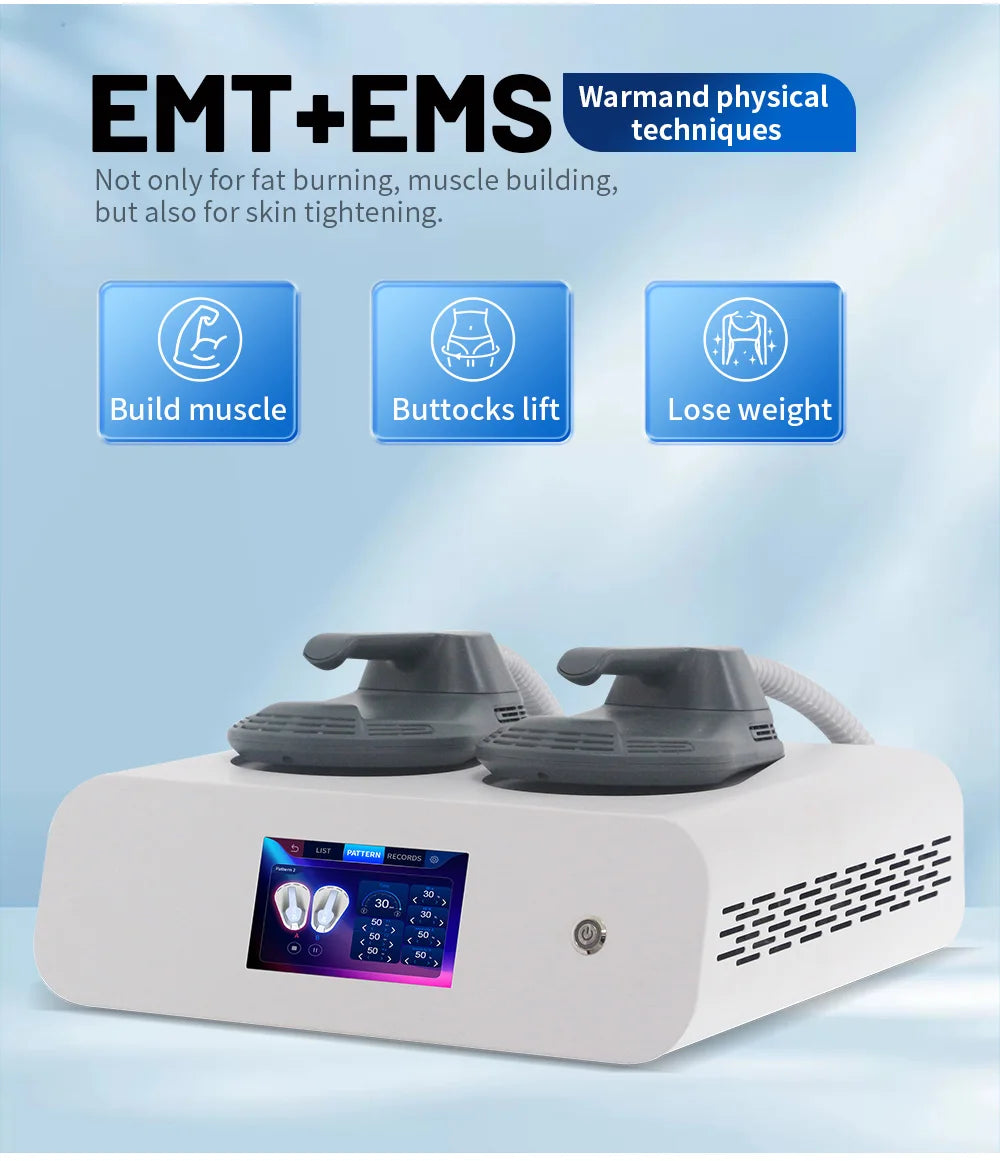 Myoslim 6500W Muscle Stimulator RF EMS Body Sculpting 15T NEW Portable Machine Slimming Weight Lose Electromagnetic