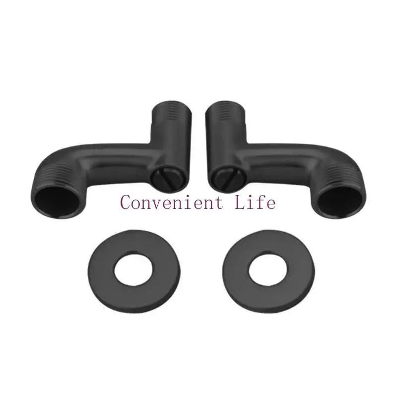 L1EE Shower Faucet Curved Foot Valves Fittings Shower Pipe Bend Connector Bathroom Elbow Reducing Angled Joint