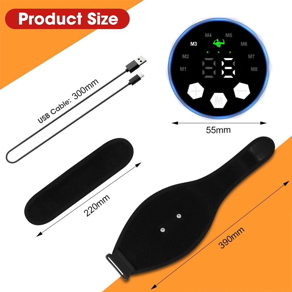 Smart Arm Massager EMS Muscle Stimulator Electric Arm Trainer USB Recharge Slimming Shaping Massager Weight Loss Fitness