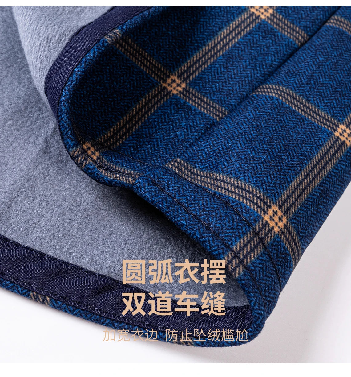 Thickened Flannel Men's Shirt Fashion Warm Plaid Winter Casual Square Collar plus Size Clothing Fleece Lined Double Sided Velvet