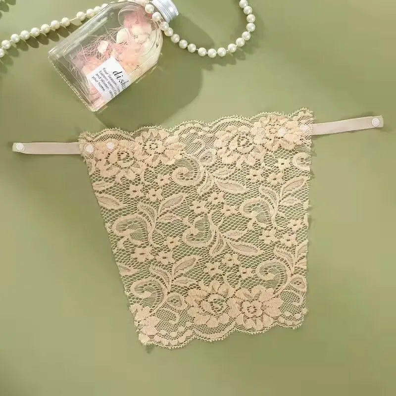 1-2 Pcs Lace Invisible Bra Privacy Cleavage Cover Underwear Anti Peep Brassiere Seamless Wrap Chest Strapless Lingerie Tube Tops