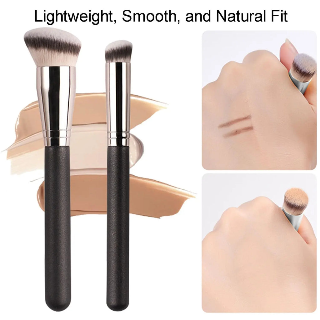 3 PCS Makeup Brushes Set Includes Foundation Brush, Flawless Concealer Brush, Powder Brush