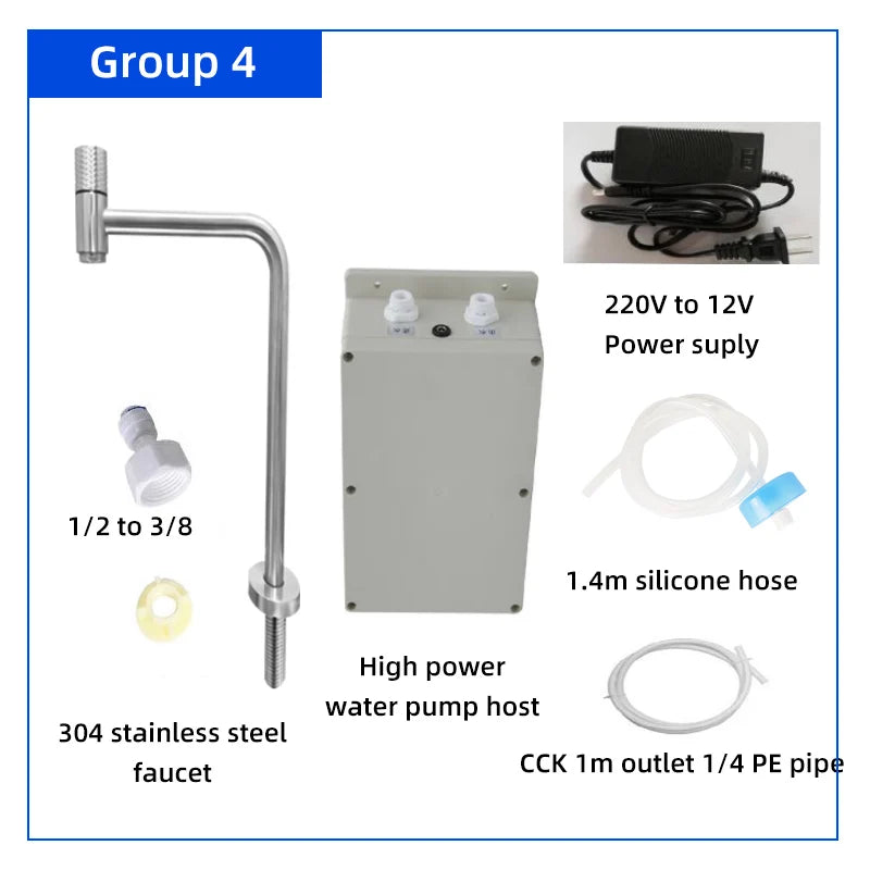 New 2.7L/ min Electric Water Pump Faucet Galley Automatic Automatic Faucet Caravan Motorhome Boat Bottled Water Pump for Kitchen