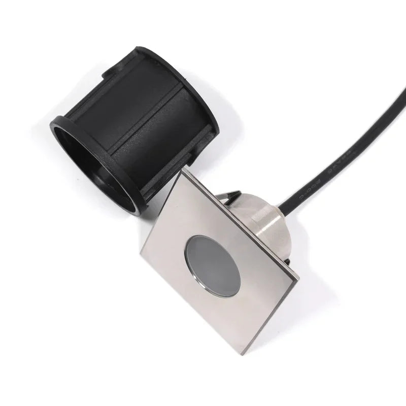 QITU LED Outdoor Garden Lights Waterproof Ground Spot 12V 24V RGB Recessed Exterior Floor Terrace Deck Driveway Lawn Lamp IP68