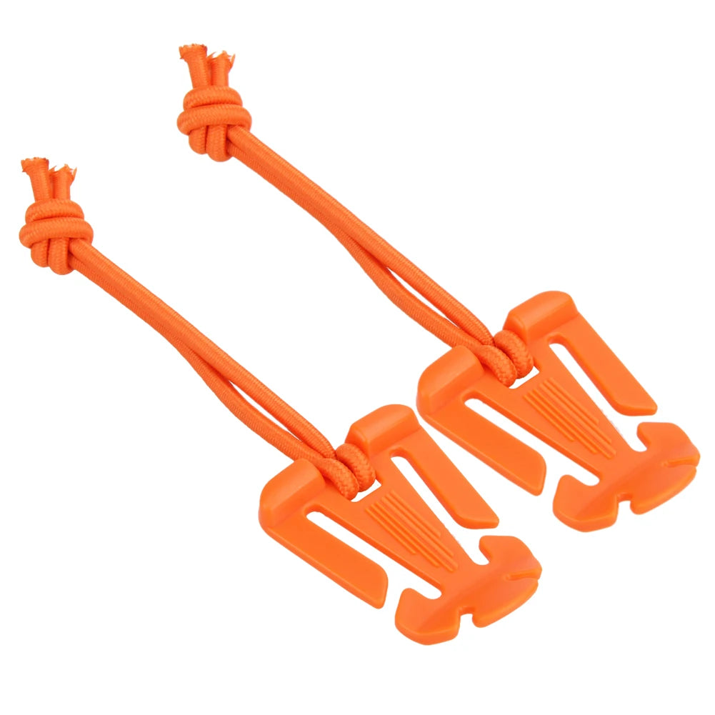 2Pcs Backpack Buckle Clamp Carabiner Survival Gear Tools Carabiner Clips Outdoor Nylon Camping Bag Hanger Hook Wild Hike