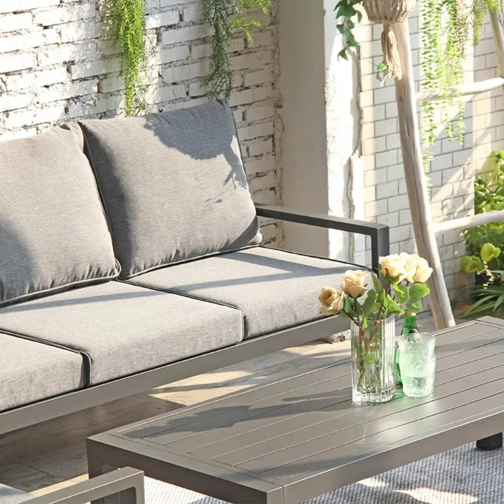 Modern outdoor garden furniture sofa set rope design for stylish indoor/outdoor use
