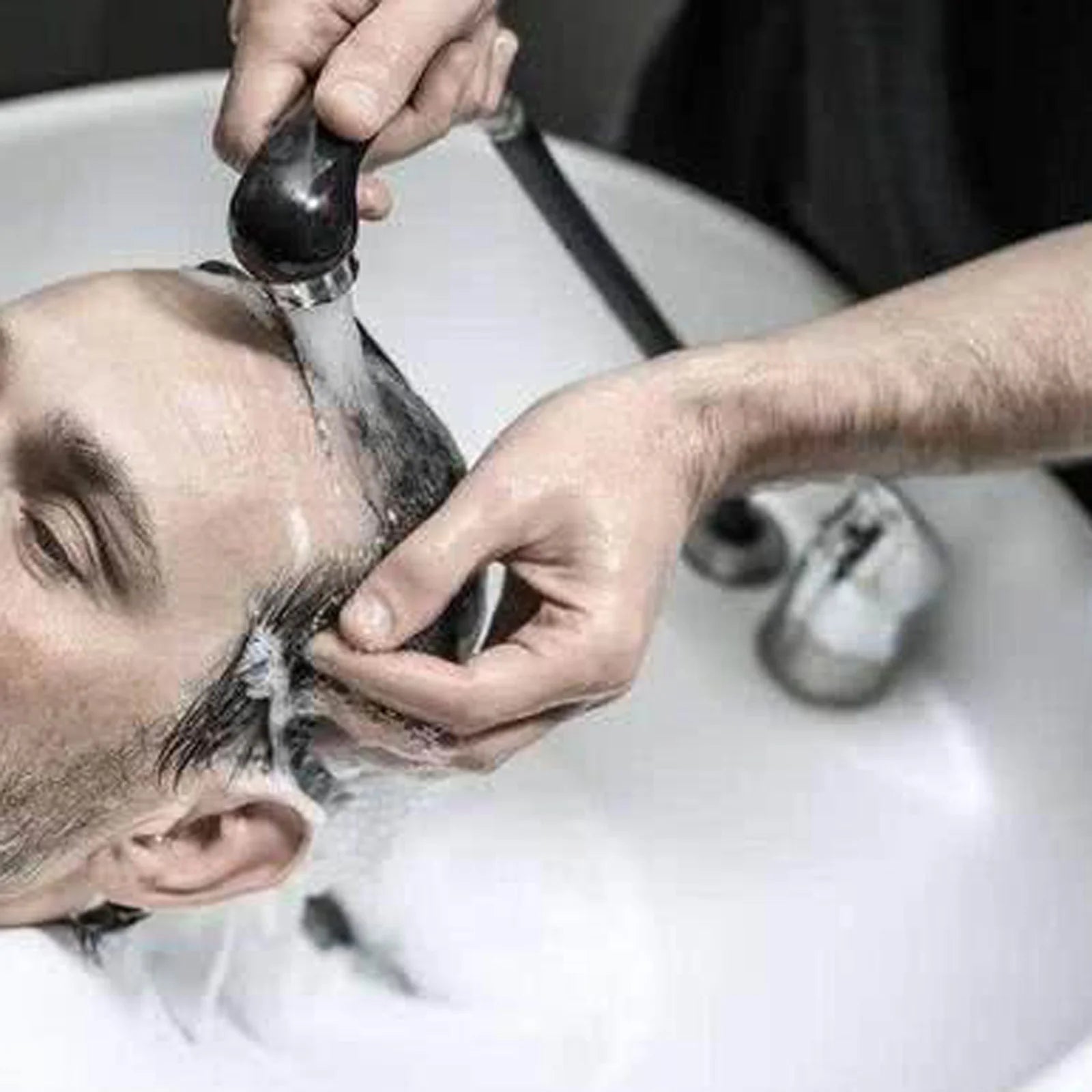 Mixer Tap Bath Sink Faucet Shower Head Spray Hose Push On Washing Hairdresser For Barber Shop Salon Shampoo Accessories