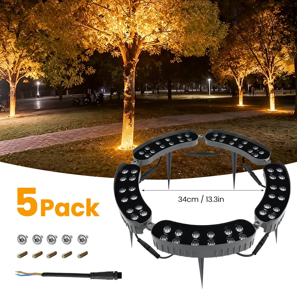 220V LED Tree Hug Lights IP65 Waterproof Outdoor Night Projection Spot Light For Home Decor Garden Park Yard Landscape Lamp