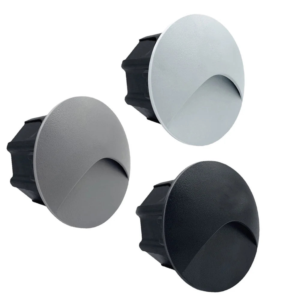 Outdoor Led Stair&Step Light 3W Waterproof Recessed Wall Corner Lamp For Home Landscape Pathway Stairway Garden Yard Footlight