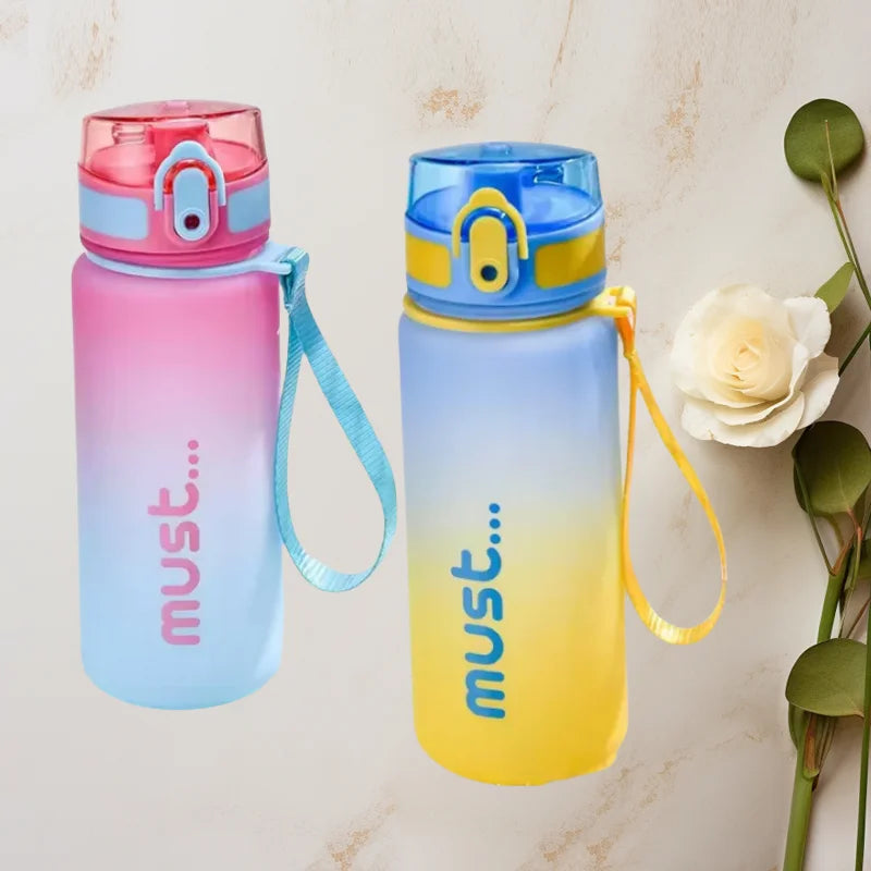 500ml 650ml Sports Water Bottle BPA Free High Capacity Plastic Fitness Portable Durable Camping Hiking Outdoor Sports Bottle