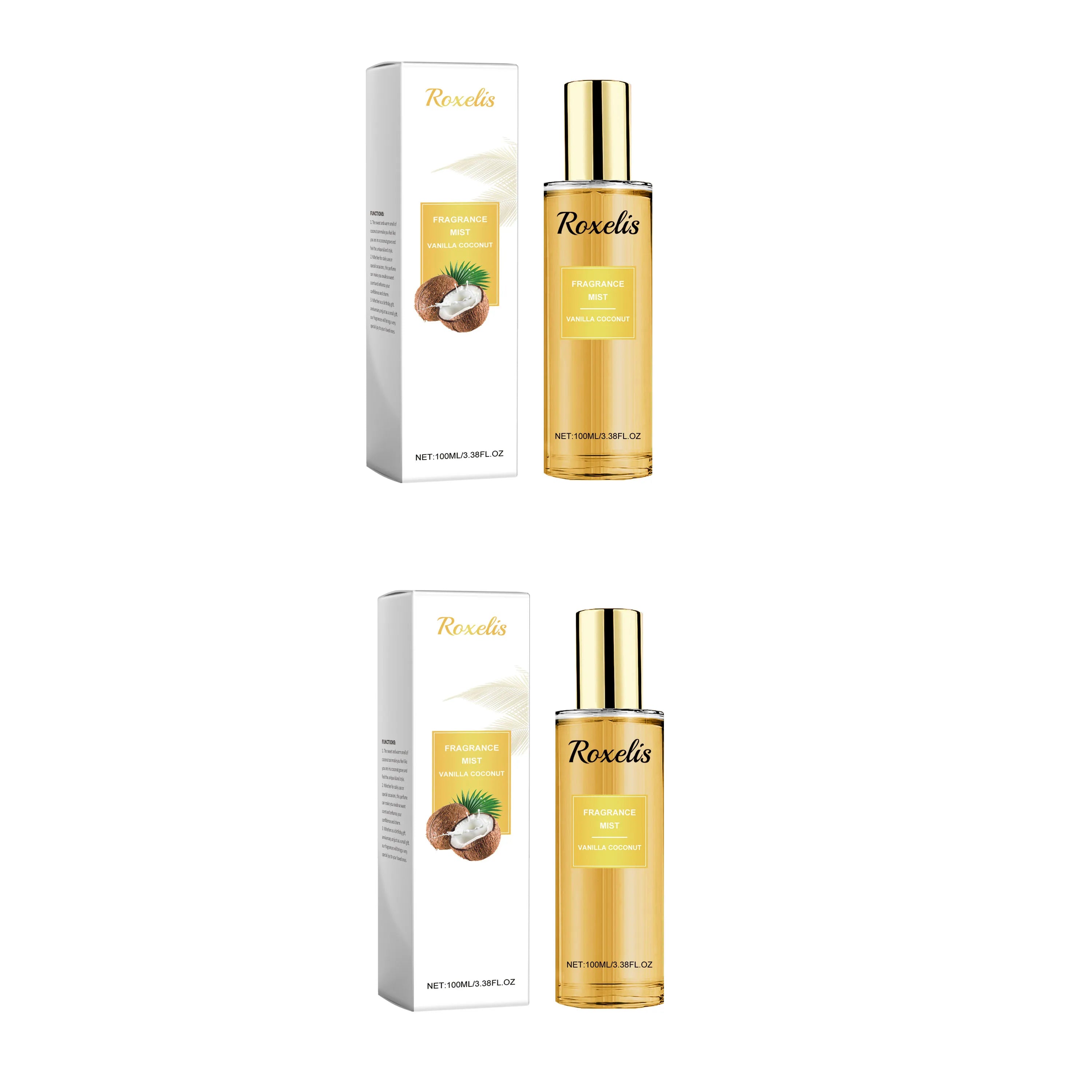 Vanilla Coconut Fragrance Spray, Long-Lasting Fresh Body Spray, Floral and Fruity Refreshing Body Fragrance