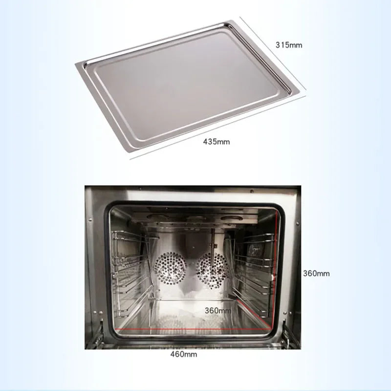 EB-4A full perspective hot air circulation electric oven Commercial spray Large baking box use for making bread cake pizza 220V