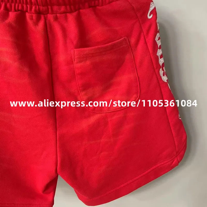 Red Black Casual Godspeed Letter Shorts Drawstring Versatile Cotton Printed Hip Hop 1:1 Good Quality Unisex GODSPEED Short Pants