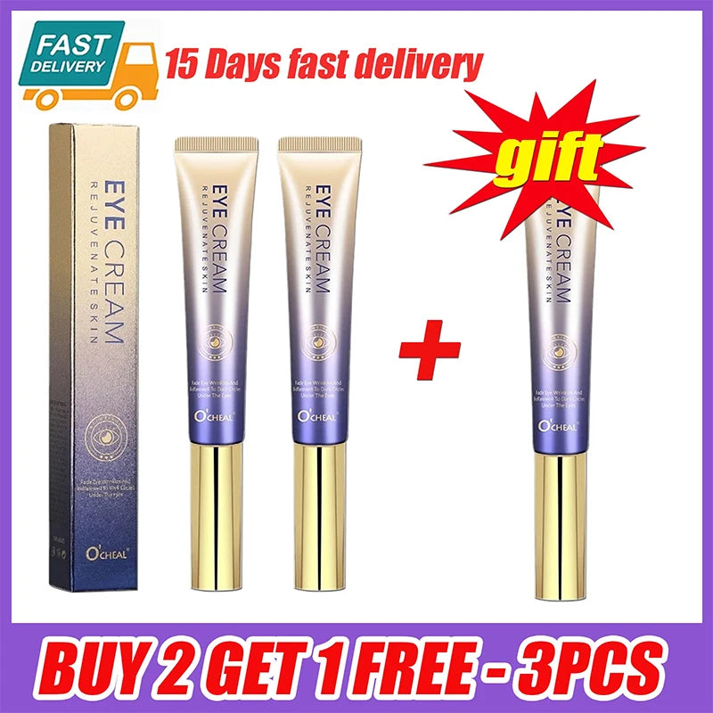 Instant Eye Bag Removal Cream Roller Ball Anti Wrinkle Fade Fine Lines Firming Skin Anti Dark Circle Puffiness Brighten Eye Care
