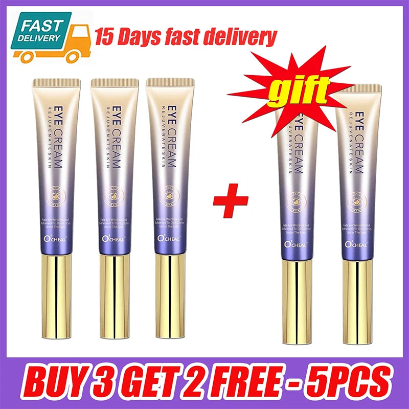 Instant Eye Bag Removal Cream Roller Ball Anti Wrinkle Fade Fine Lines Firming Skin Anti Dark Circle Puffiness Brighten Eye Care