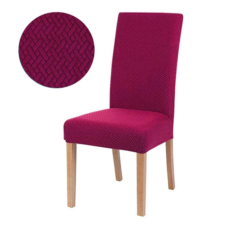 Chair cover with back Jacquard Fabric Universal Size Cheap Chair Cover Big Elastic Chair Covers Chair For kitchen Living Room