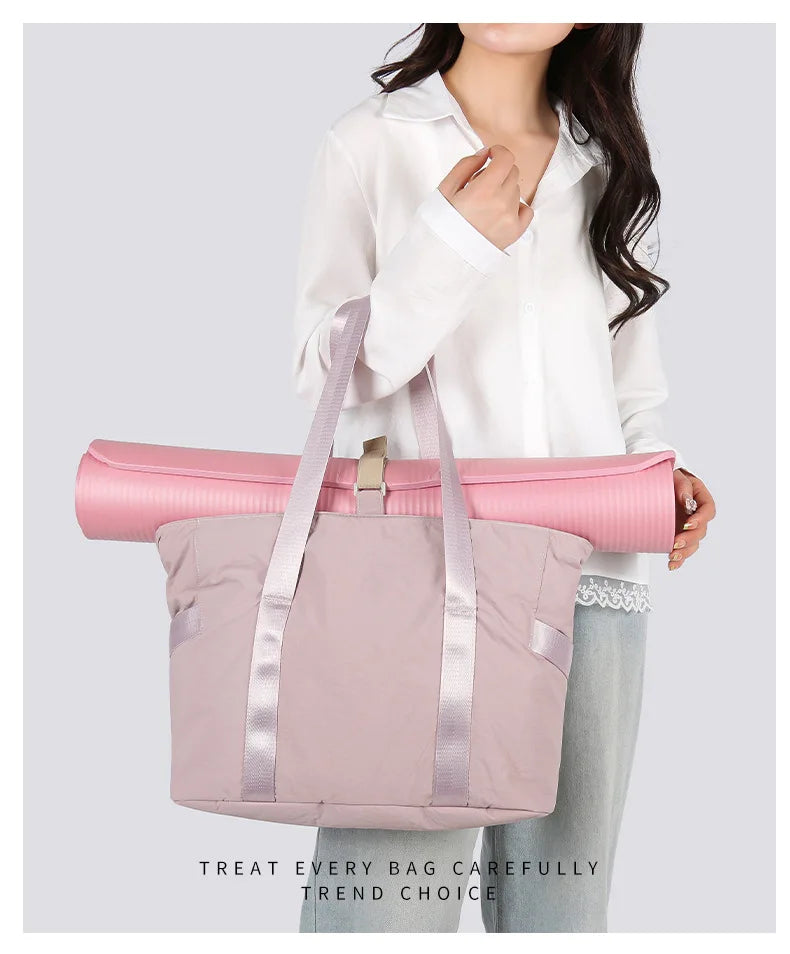 Women's Large Tote Bag with Padded Laptop Compartment, Yoga Mat Travel Work Daily Handbag Shoulder Bag