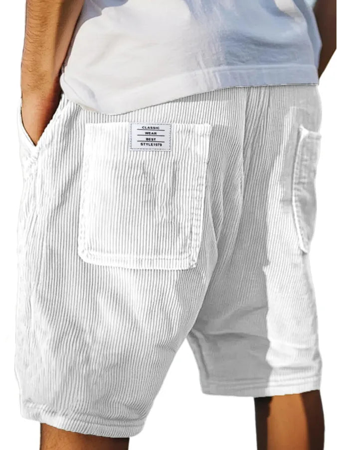 2026 Men's Summer Shorts Corduroy Short Pants Baggy Loose Basketball Shorts Casual Male Sweatpants Elastic Waist Sports Shorts