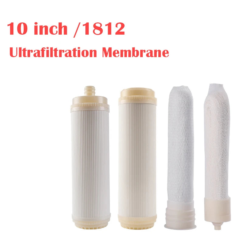 10 inch/1812 ultrafiltration membrane filter element household water purifier flat socket hollow fiber 0.01 micron UF membrane