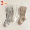 1/3pcs Kids Tights For Girls Cotton Knitted Children Baby Girl Tights Spring Soft Pantyhose Elegant Princess Leggings 2-8Years