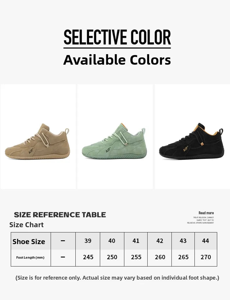 Casual Sport Shoes for Men Retro Leather Surface Soft Bottom Versatile Leisure Board Shoes Autumn Trend Brand Agan Men's Foot...