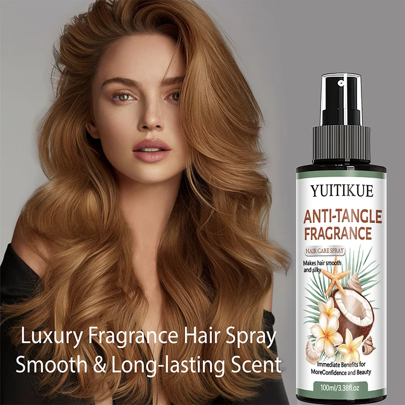 YUITIKUE Anti-Tangle Fragrance Hair Care Spray | For Smooth & Silky Hair | Immediate Frizz Control & Gentle Daily Styling 100ml