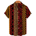 2026 Summer Men's Shirt Print Design Pattern Casual Loose Fashion Breathable Shirt