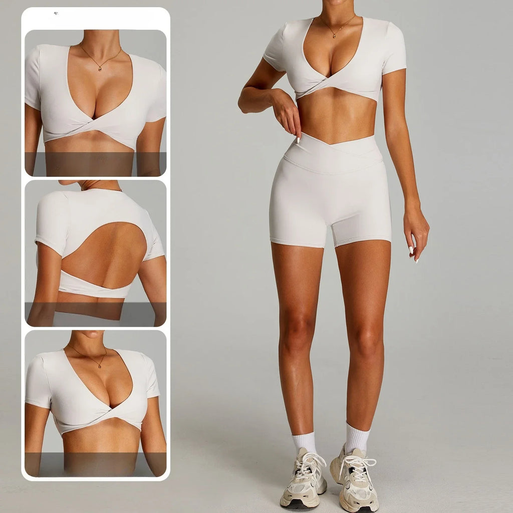 2025 New Women's High Waist Yoga Set - Seamless & Breathable 2-Piece Workout Outfit for Gym, Pilates & Running (+3 Colors)