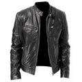 PU Leather Motorcycle Jacket Men's Chaqueta Moto Spring Autumn Motorbike Motocross Riding Jacket Protective Gear Racing Clothing