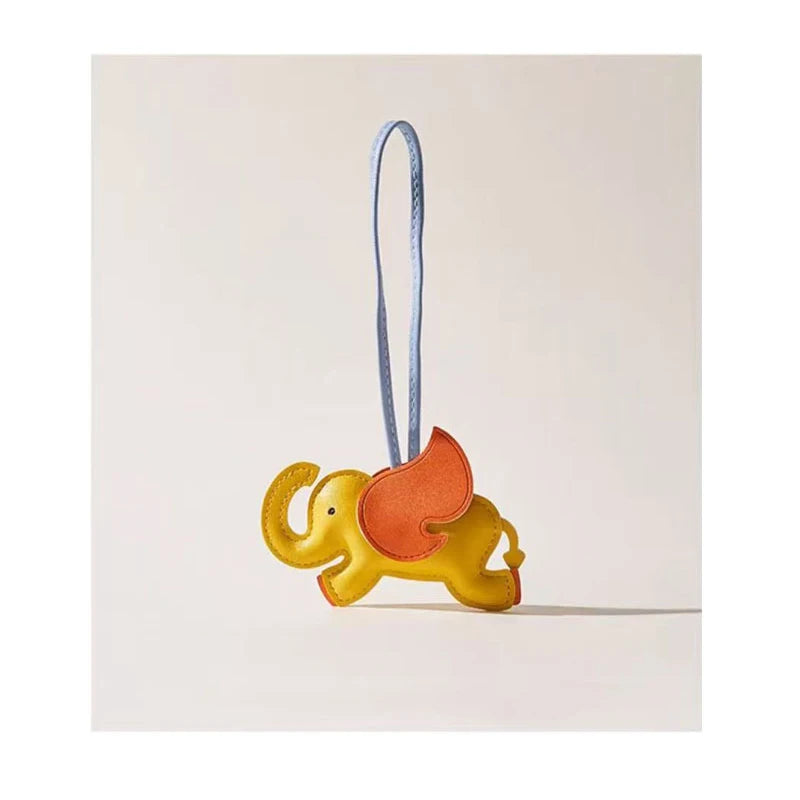 Cute and Playful Leather Dumbo Bag Pendant Bag Charm Bag Accessories School Bag Backpack Charm