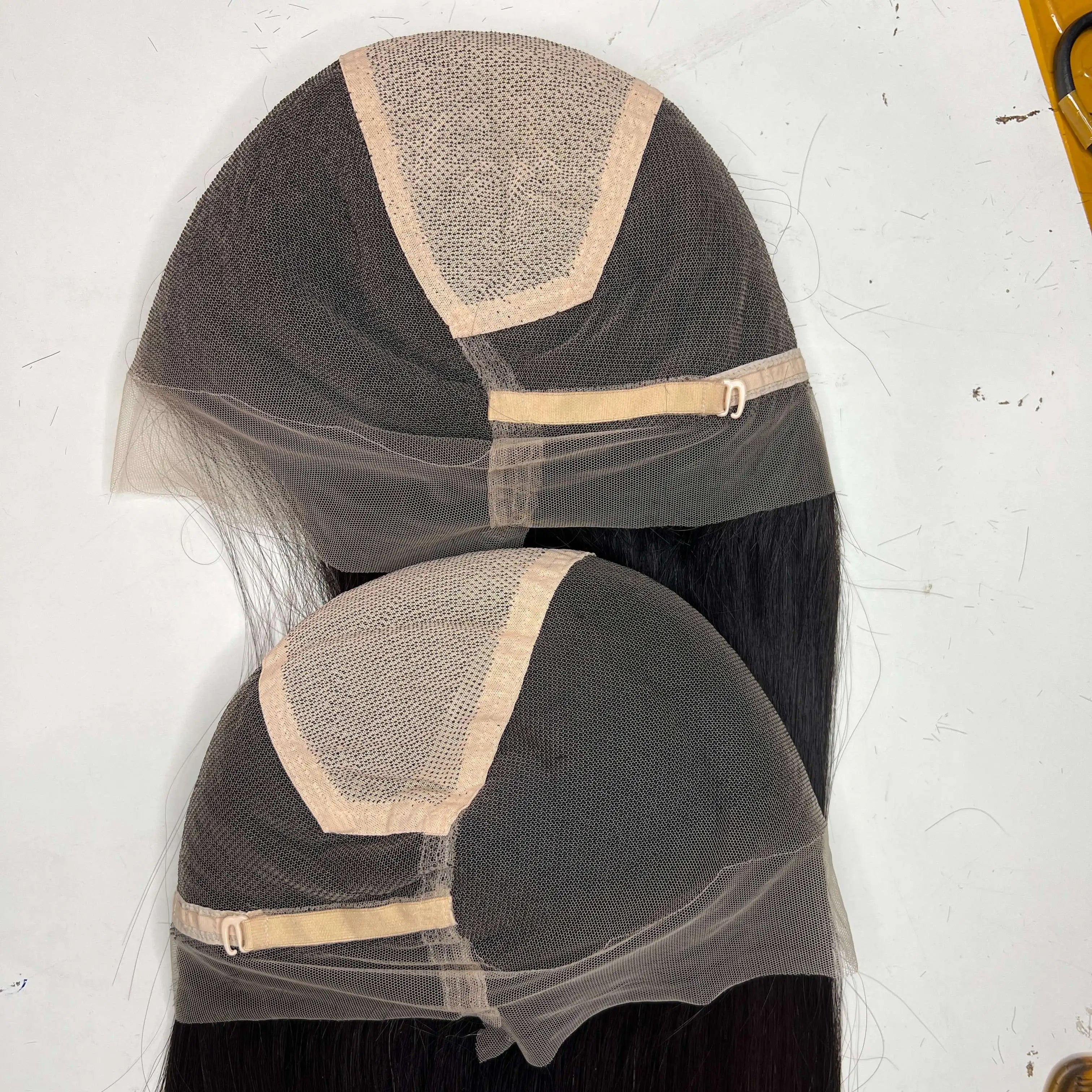 Wig Kinky Straight Wholesale Vietnamese Raw Hair Women 150-180 Density Full for Lace Customizable Colors Transparent Long