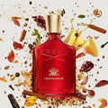 Creed Centaurus EDP with iconic red bottle. Spicy woody base enriched with smoky layers. Solid and steady aroma with great lasting power. A mature fragrance for lovers of deep, grounded scents.