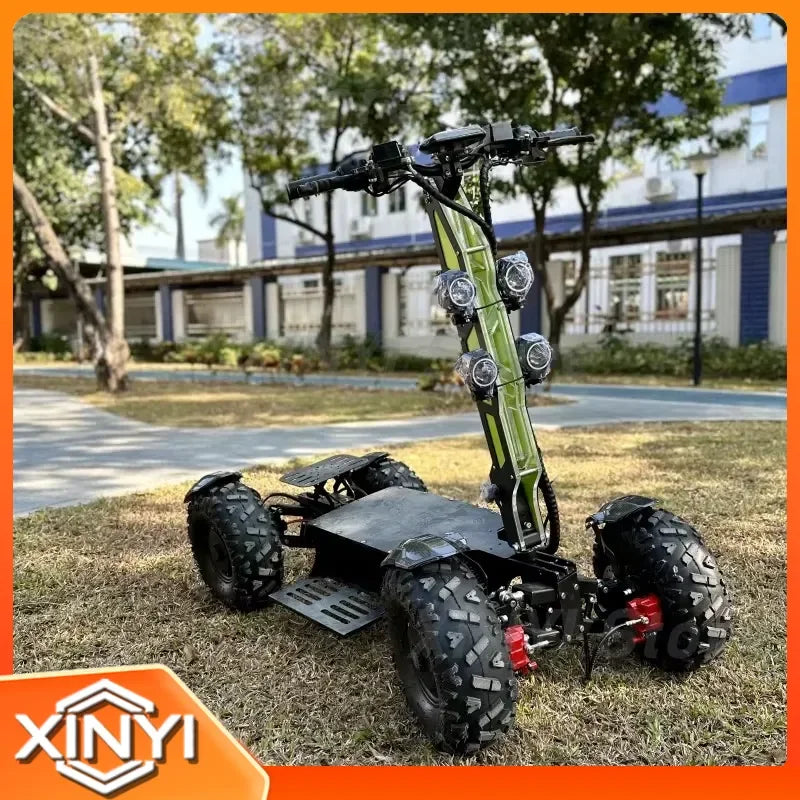 2026 New Arrival All Terrain Electric Scooter for Hunting Cart 4WD 16KW 60V Personal Mobility Vehicle Off Road ATV UTV