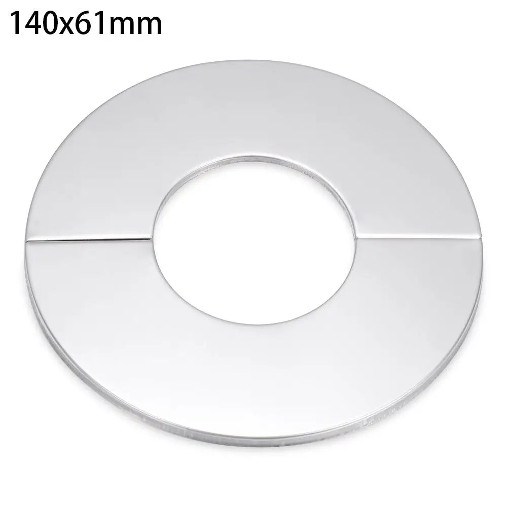 1Pc Stainless Steel Shower Kitchen Faucet Decorative Cover Wall Flange Self-Adhesive Pipe Wall Covers Bathroom Accessories New