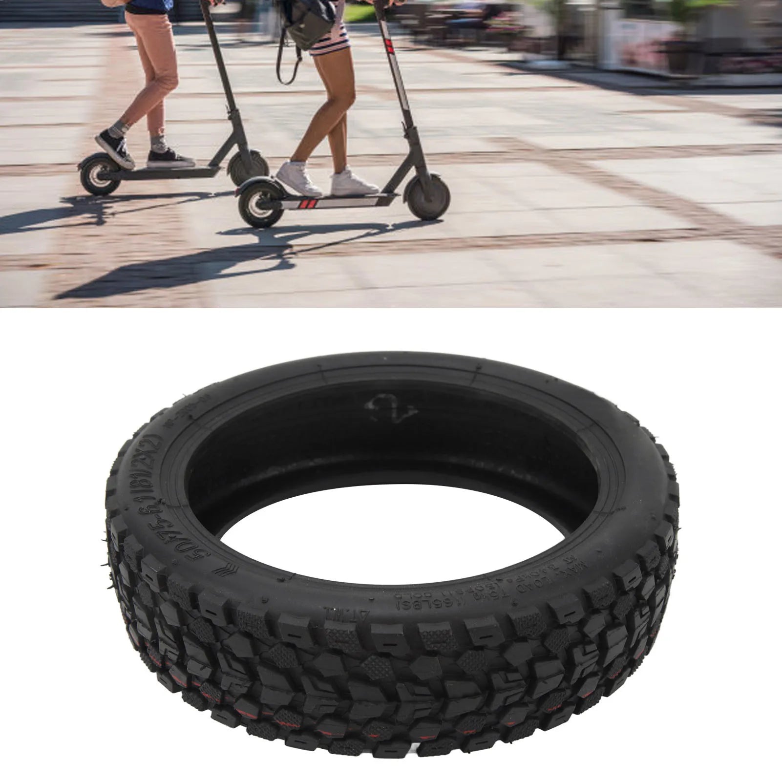 50/75‑6.1 Electric Scooter Tire Replacement Electric Scooter Vacuum Tire Anti Puncture Honeycomb Electric Scooter Wheels new