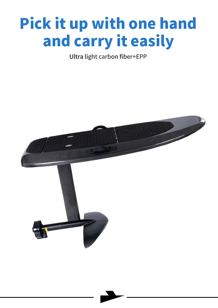 Electric Hydrofoil Carbon Fiber, eFoil Surfboard with Water Pedal for Water Sports, Electric Surf Board, Standing Water Ski