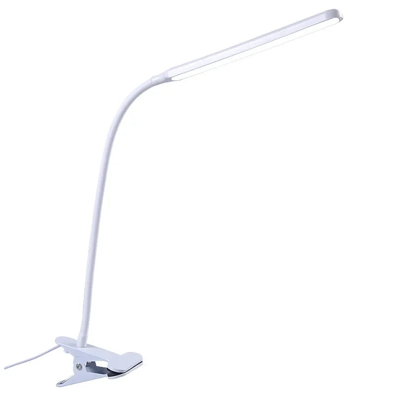 LED Adjustable Table Lamp USB 3 Colors Eye Protection Study Night Lamps Clip On Dimmable for Home Office  Reading Led Desk Lamps