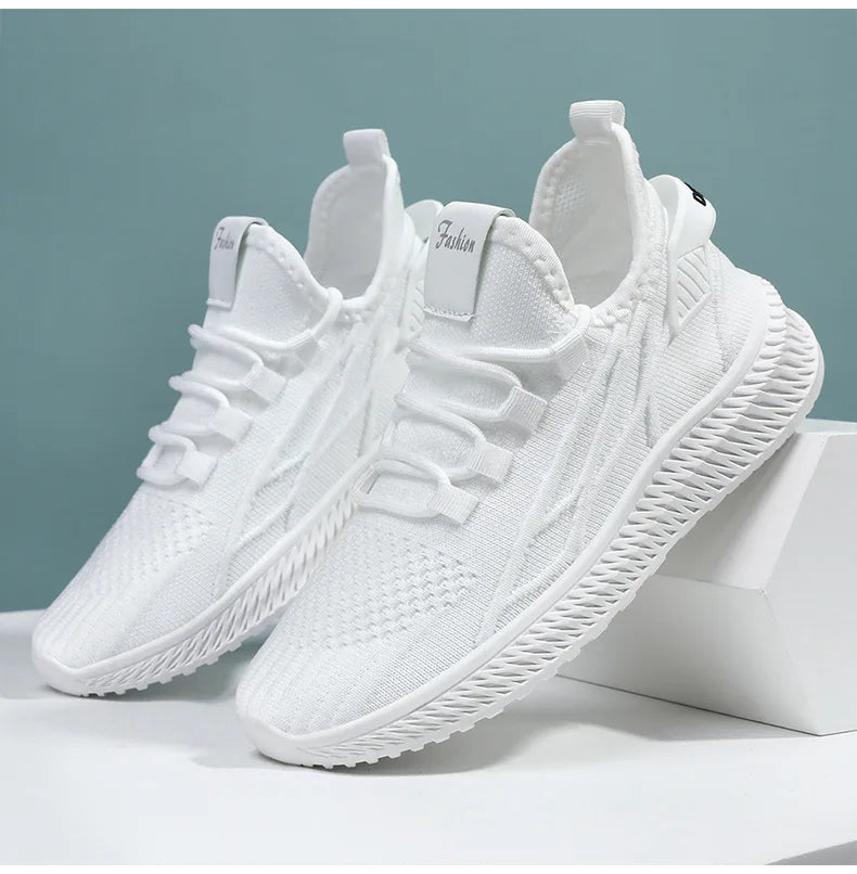Yellow Sneakers For Women Shoes Slip On Flying Breathable Mesh Sneakers Woman Spring New Lightweight Tennis Ladies Casual Shoes