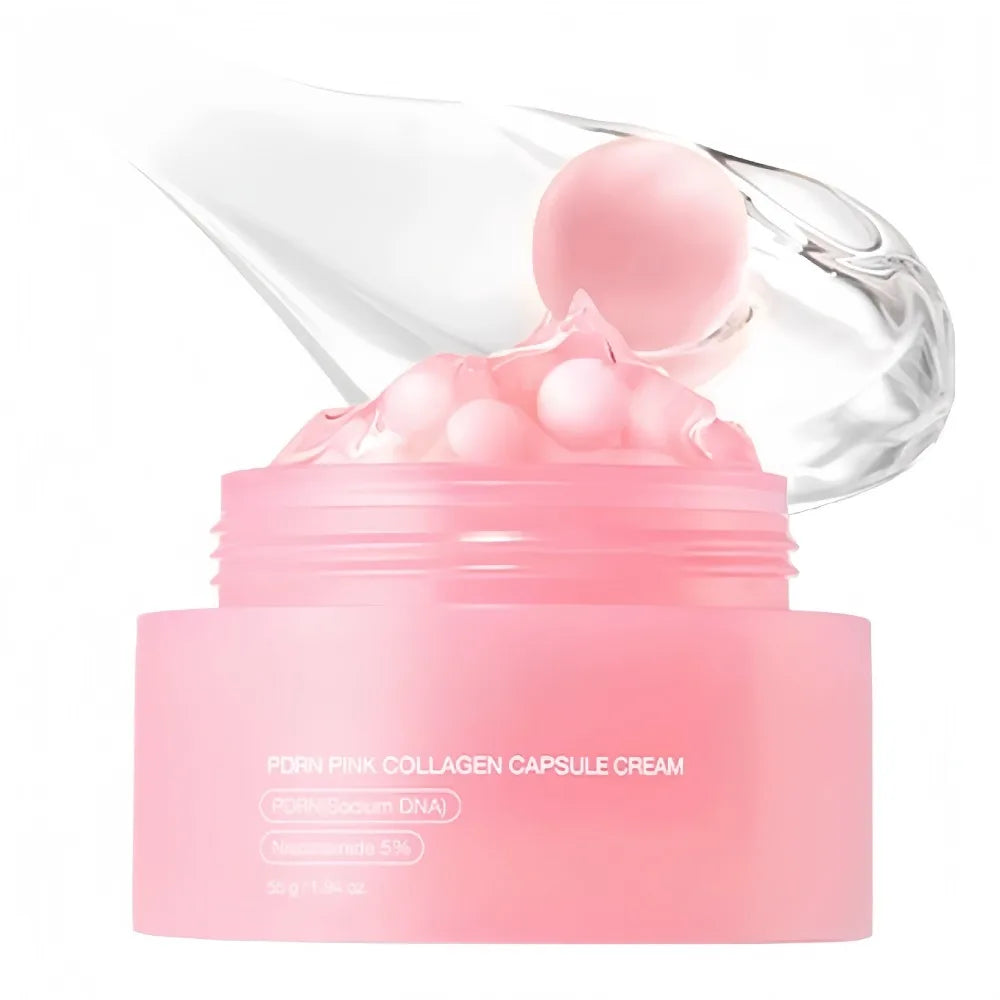 Korean Skincare 55g PDRN Pink Collagen Capsule Cream 5% Niacinamide Hydrolyzed Collagen Hydrating Glow Elasticity Care