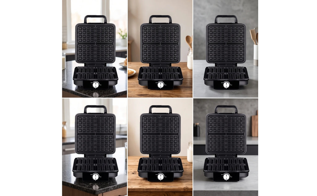 Electric Waffle Maker Nonstick Waffle Maker with Non-Stick Plates for Breakfast, Brunch