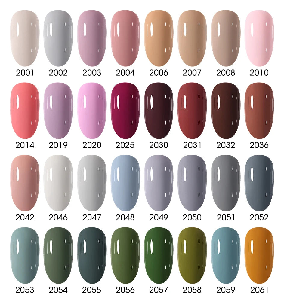 Clou Beaute HEMA TPO FREE Caramel Brown Wine Red Coffee Gel Nail Polish High Pigment Autumn Nail Art Full Coverage UV Varnish