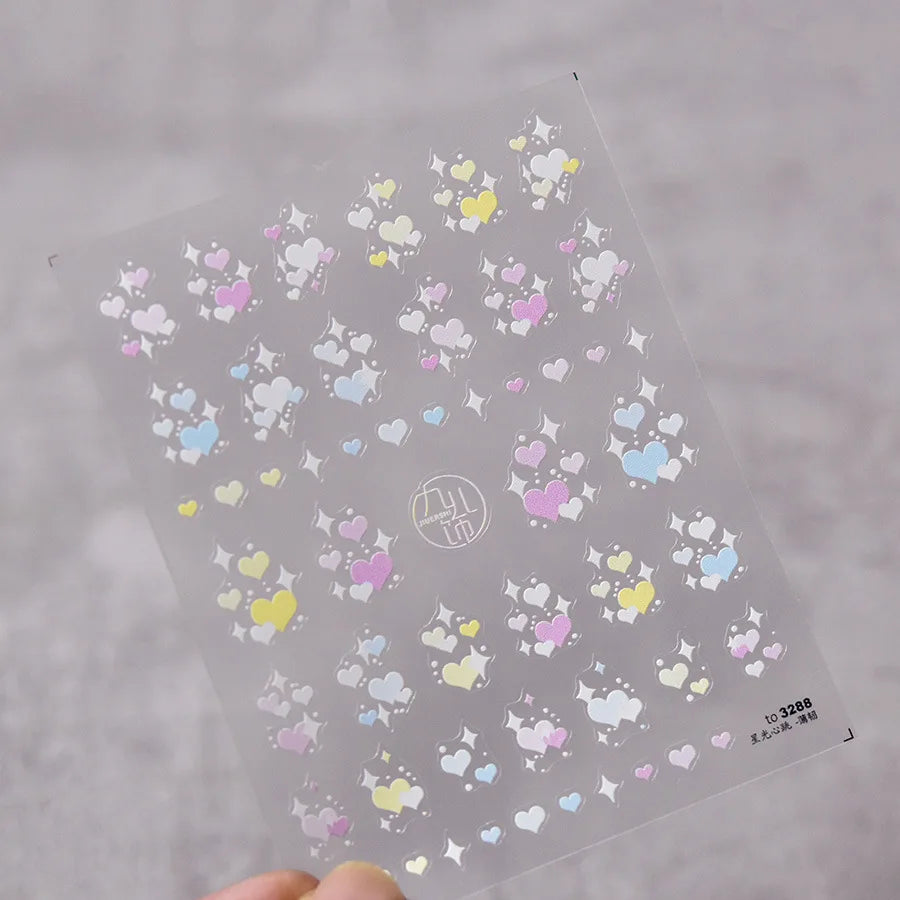 1pcs 5D Kawaii Penguin Nail Stickers Cartoon Animals Self Adhesive Nail Art Decorations Sticker Manicure Decals DIY Accessories
